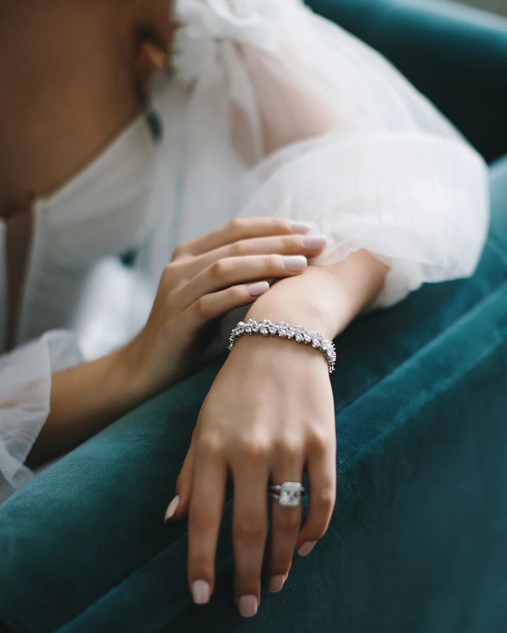 Daphne Crystal Wreath Bracelet