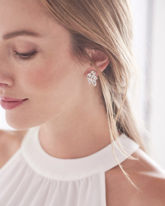 Clio Floral Crystal Earrings