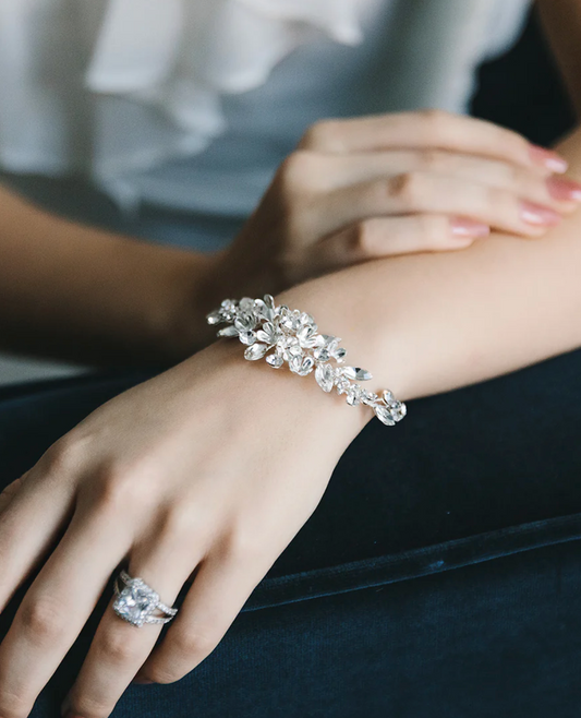 Kali Crystal Floral Bracelet